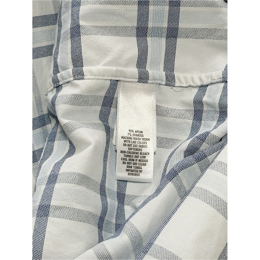 Bonobos Men's Light Blue Plaid Button-Up Shirt XL Slim Fit Preppy Classic - Picture 5 of 5
